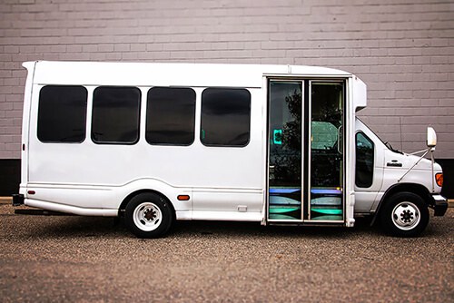Luxury limo bus Waukesha