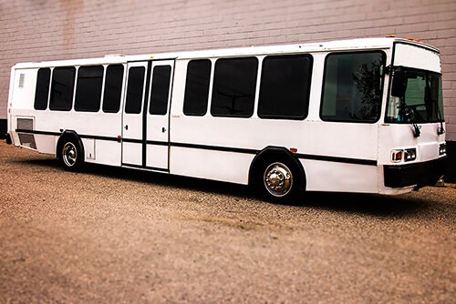 charter bus rental with air conditioning and enough room
